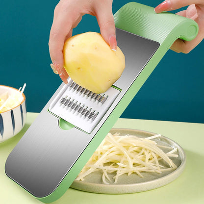 Multifunctional Stainless Steel Vegetable Slicer And Chopper - Kitchen Tool Designed For Food Preparation And Daily Cooking Routine