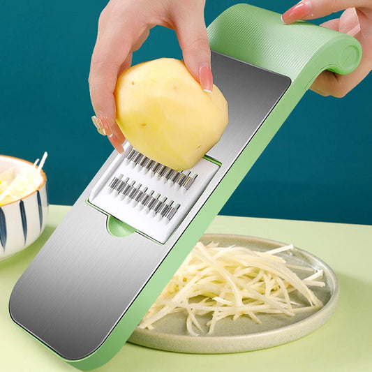 Multifunctional Stainless Steel Vegetable Slicer And Chopper - Kitchen Tool Designed For Food Preparation And Daily Cooking Routine