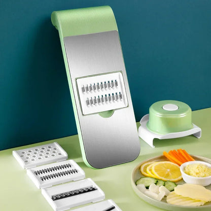 Multifunctional Stainless Steel Vegetable Slicer And Chopper - Kitchen Tool Designed For Food Preparation And Daily Cooking Routine