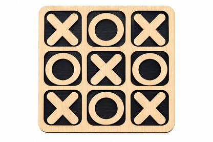 Wooden Tic Tac Toe Game - Educational Toy - Toys For kids and adults