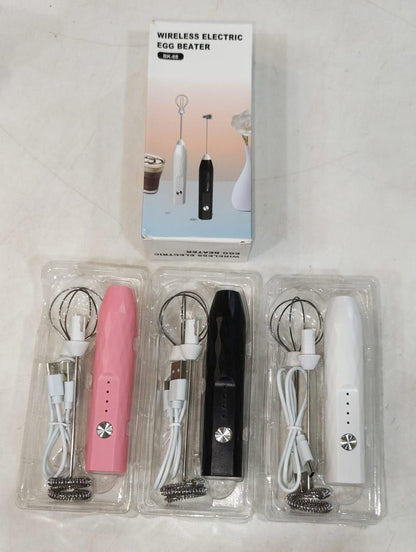 Wireless 2 In 1 Electric Egg Beater And Coffee Frother Rechargeable - Kitchen Accessory Designed For Food Preparation - 1 Pc