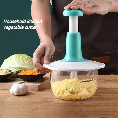 1.5L Push Chopper | Hand Press Manual Push Chopper For Kitchen Use | Food Chopper Multipurpose