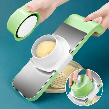 Multifunctional Stainless Steel Vegetable Slicer And Chopper - Kitchen Tool Designed For Food Preparation And Daily Cooking Routine