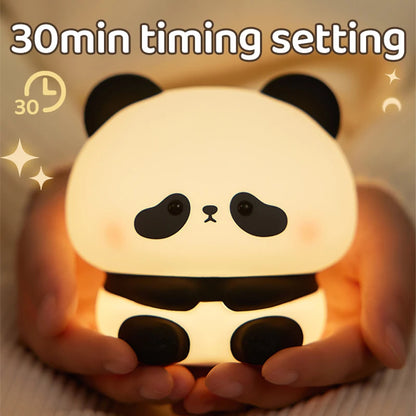Rechargeable Panda Lamp | Cute Panda Night Light | Soft Silicon Lamp For Room Decoration | Panda Lamp
