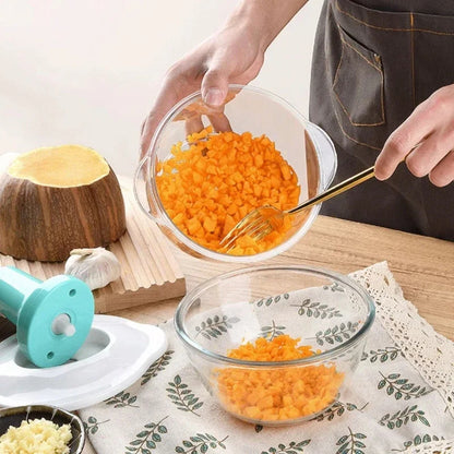 1.5L Push Chopper | Hand Press Manual Push Chopper For Kitchen Use | Food Chopper Multipurpose
