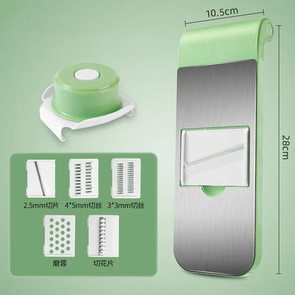 Multifunctional Stainless Steel Vegetable Slicer And Chopper - Kitchen Tool Designed For Food Preparation And Daily Cooking Routine