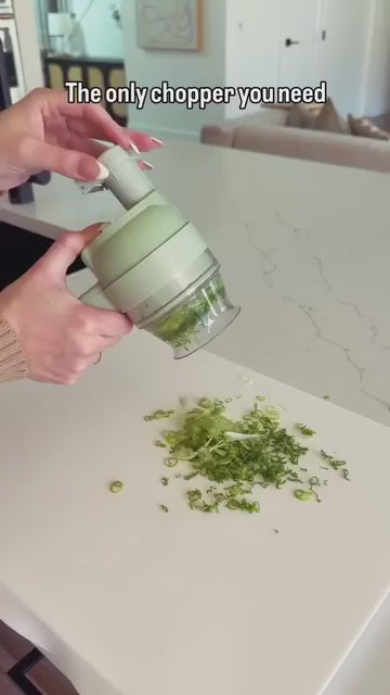 Electric Handheld Vegetable Cutter Slicer Multifunctional Food Chopper Compact Durable And Easy To Use Kitchen Tool